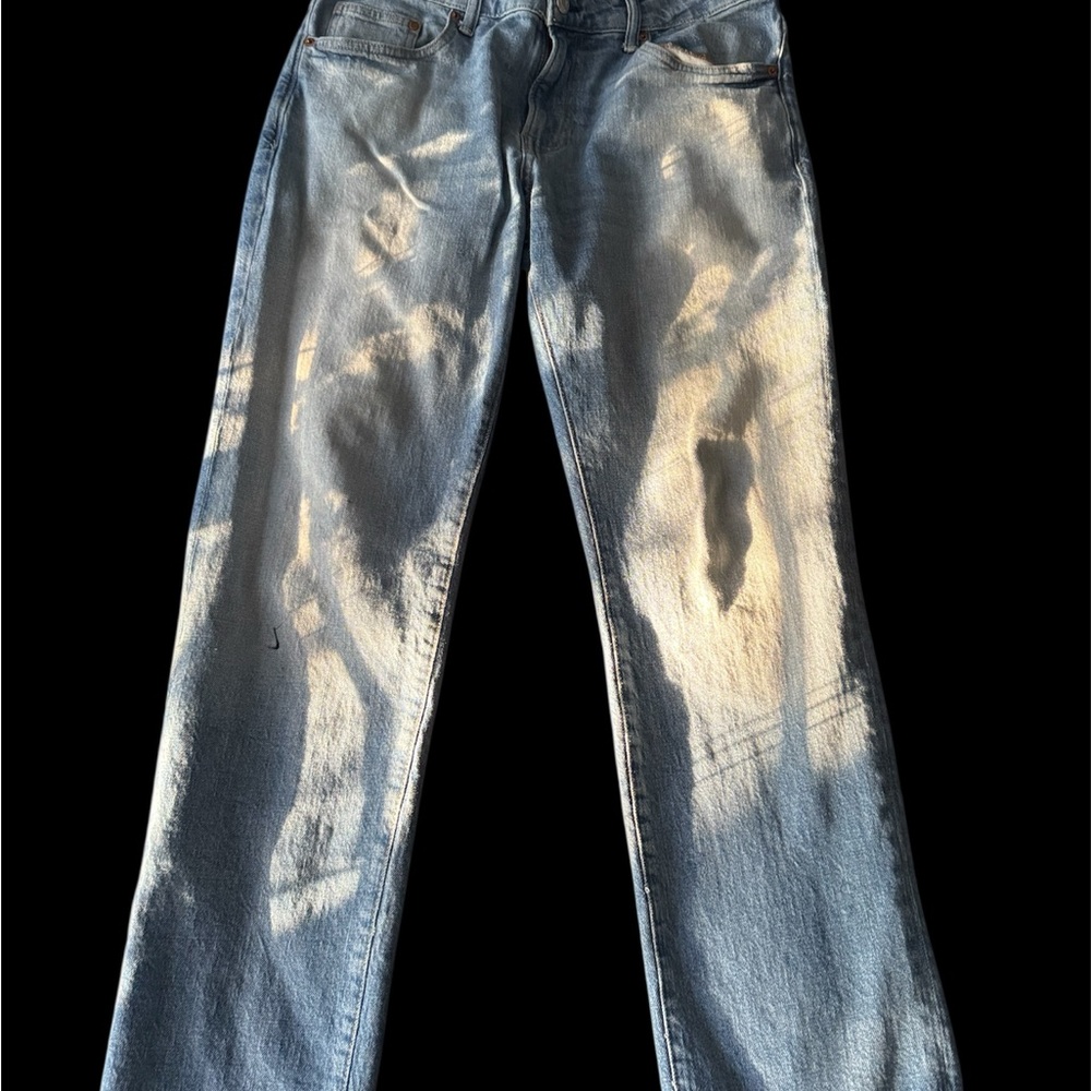 H&M Men's Denim Straight Jeans - Light Blue